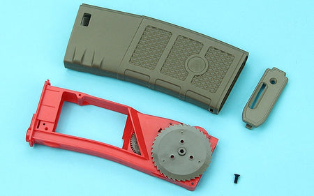 G&P Ball Ball Hi-Cap Magazine ( FDE / Red ) ( 10pcs / Pack )