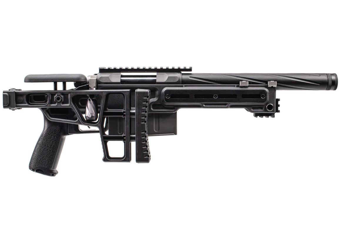 Maple Leaf MLC-S2 Chassis TM VSR10 Sniper Rifle Airsoft ( 150mm ) ( Foldable Stock ) ( Black ) ( Launchable by JKA )