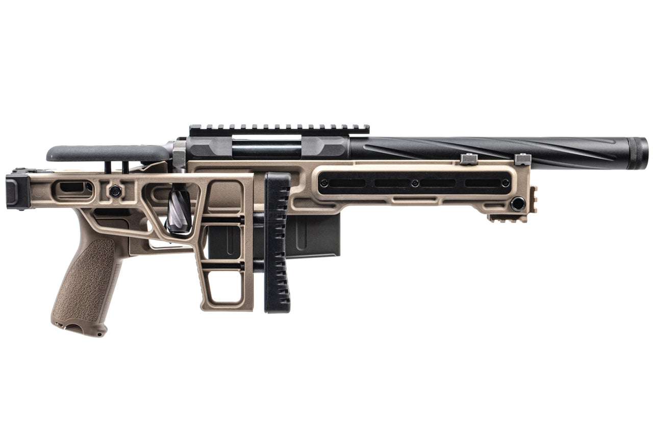 Maple Leaf MLC-S2 Chassis TM VSR10 Sniper Rifle Airsoft ( 150mm ) ( Foldable Stock ) ( DE ) ( Launchable by JKA )