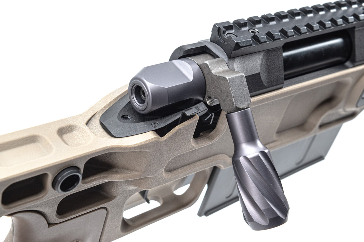 Maple Leaf MLC-S2 Chassis TM VSR10 Sniper Rifle Airsoft ( 150mm ) ( Foldable Stock ) ( DE ) ( Launchable by JKA )