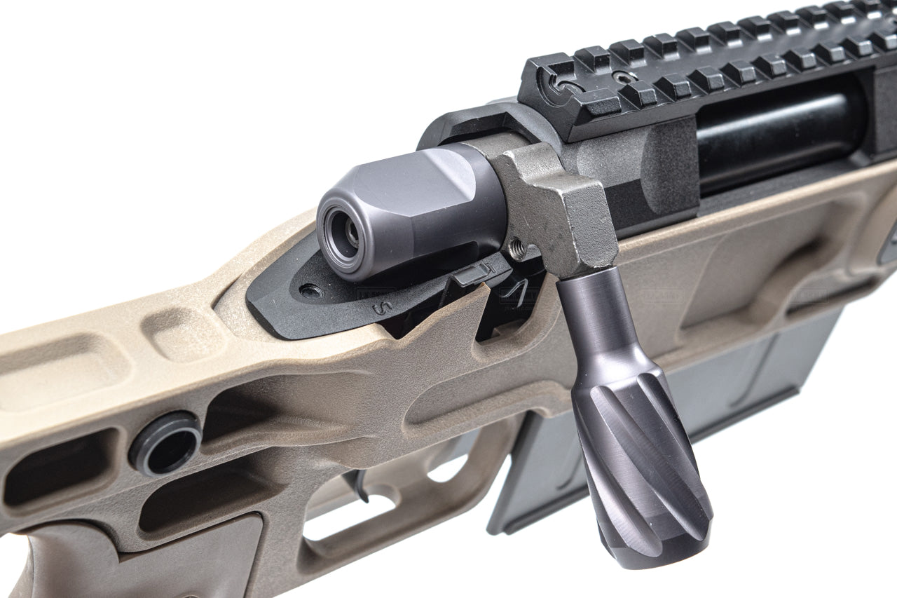 Maple Leaf MLC-S2 Chassis TM VSR10 Sniper Rifle Airsoft ( 150mm ) ( Foldable Stock ) ( DE ) ( Launchable by JKA )