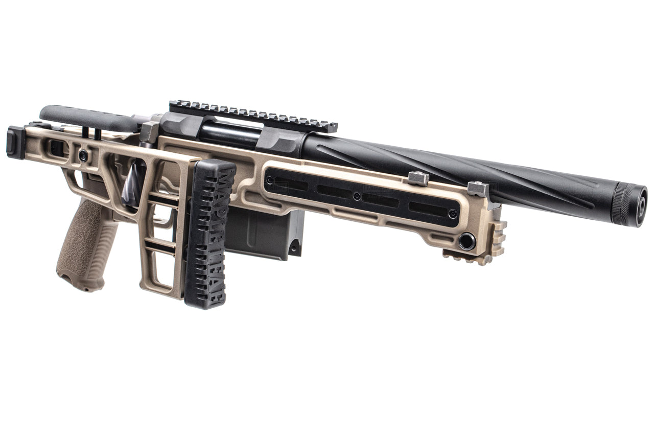 Maple Leaf MLC-S2 Chassis TM VSR10 Sniper Rifle Airsoft ( 150mm ) ( Foldable Stock ) ( DE ) ( Launchable by JKA )