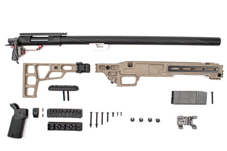 Maple Leaf MLC-S2 Chassis TM VSR10 Sniper Rifle Kit Set ( 430mm ) ( Foldable Stock ) ( Dark Earth DE ) ( Launchable by JKA ) ( 16.92 inch )