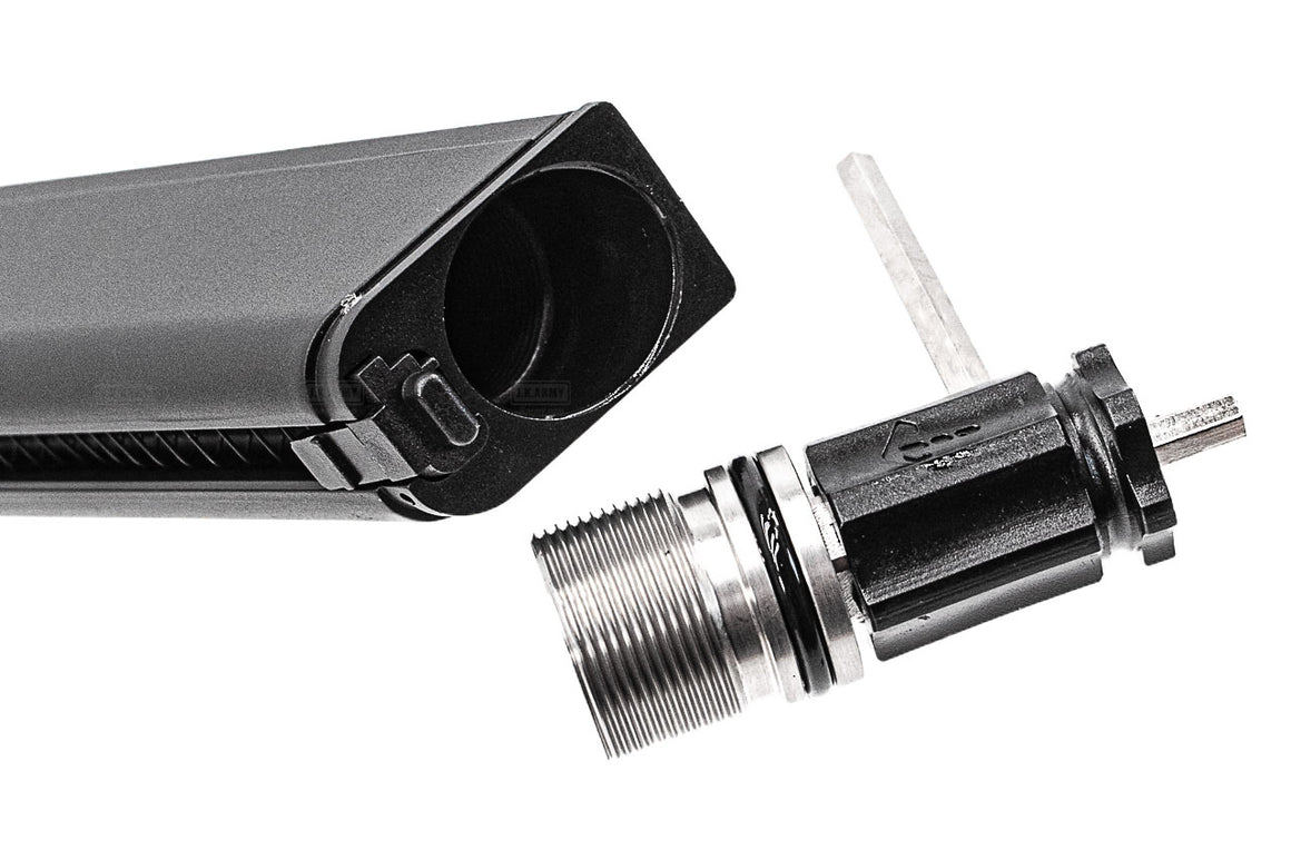 MAXTACT GMG-17 32 Rounds Lightweight Aluminum Extended Self Regulated Co2 Magazine For Marui TM G Model / AAP-01 / TP22 GBBP Series ( Medium Length ) ( 12g Co2 Cartridge Ver. )