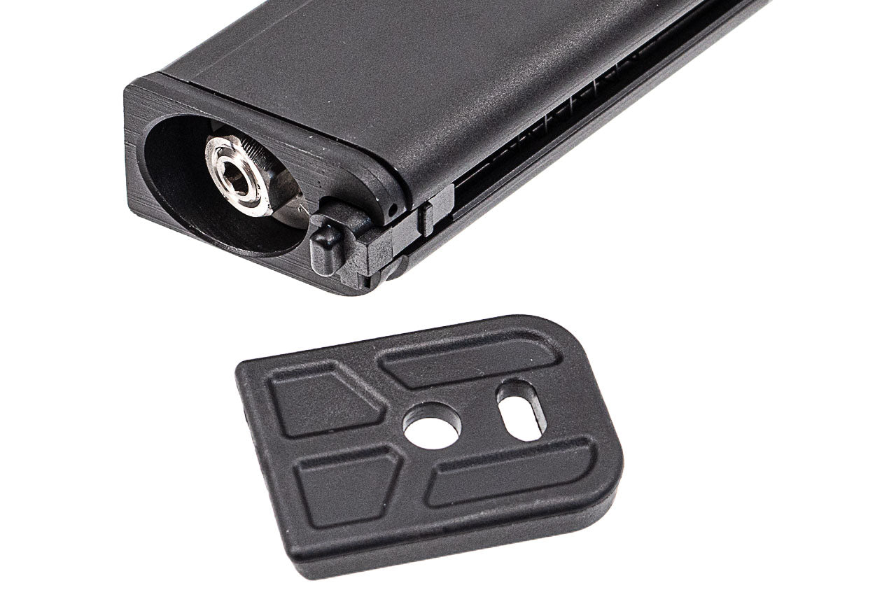 MAXTACT GMG-17 32 Rounds Lightweight Aluminum Extended Self Regulated Co2 Magazine For Marui TM G Model / AAP-01 / TP22 GBBP Series ( Medium Length ) ( 12g Co2 Cartridge Ver. )