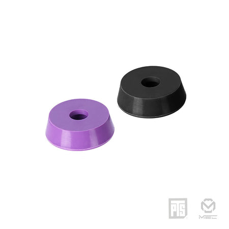 PTS MEC V Piston Head Set ( For 13.4 to 13.8mm Nozzle Black & Purple 6 Pack ) ( Hi-Capa / 1911, M&P9 L, M45A1 GBB Pistol Series etc. )