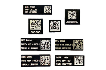 UID QR Code Style 0.5mm Aluminum Sticker-MK16 ( SCAR-L )
