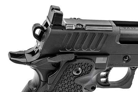 EMG Staccato Licensed CNC 4.3" P Hi-Capa GBBP Gas Blowback Pistol Airsoft ( Model: VIP Grip / Standard / Green Gas )