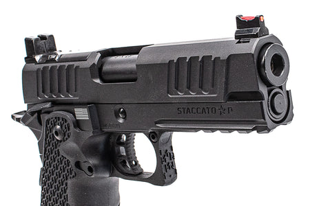 EMG Staccato Licensed CNC 4.3" P Hi-Capa GBBP Gas Blowback Pistol Airsoft ( Model: VIP Grip / Standard / Green Gas )