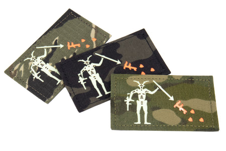 GID Blackbeard Flag Luminous Fluorescent Patch-MC TROPIC STYLE