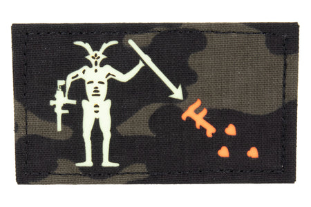 GID Blackbeard Flag Luminous Fluorescent Patch-MC TROPIC STYLE
