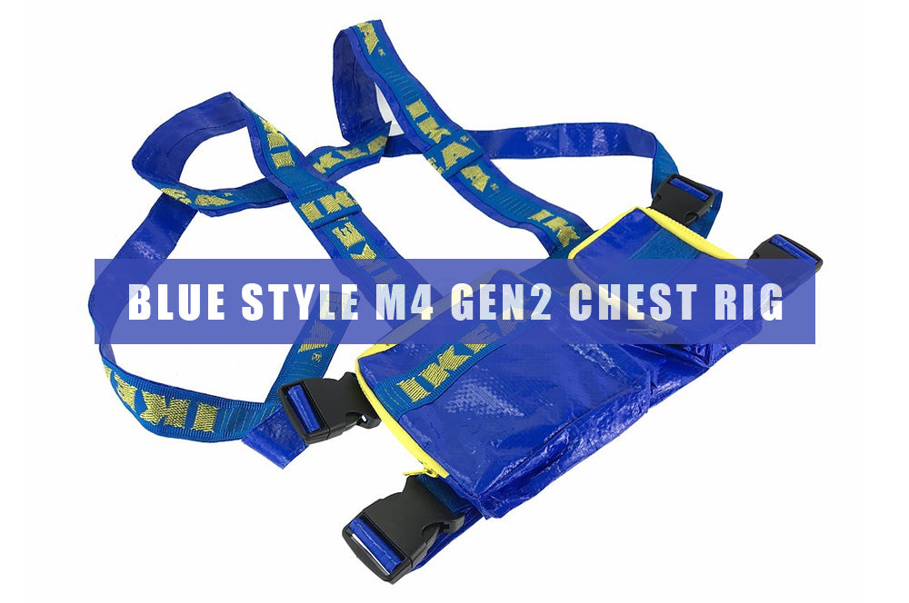 Blue Style M4 Gen2 Chest Rig ( IKEA Style ) ( Custom Mdae )