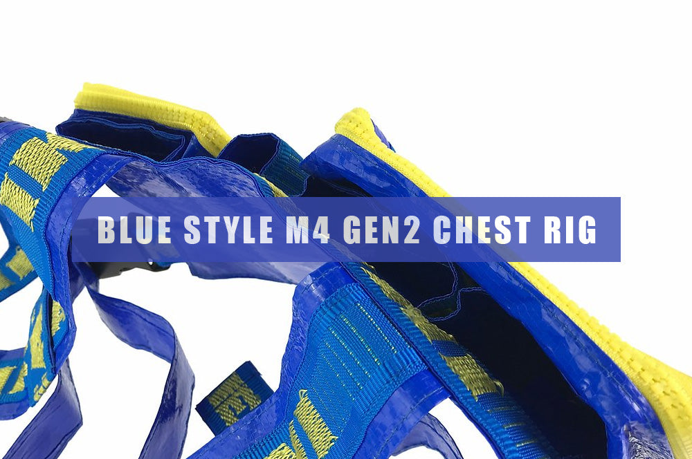 Blue Style M4 Gen2 Chest Rig ( IKEA Style ) ( Custom Mdae )