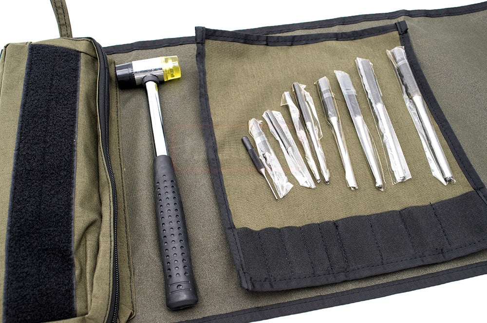MF Tool Kit Hammer and Punches Set Type B ( Grey Pouch ) ( AR-15 M4 M16 Glock etc. Pin Punch Tool )
