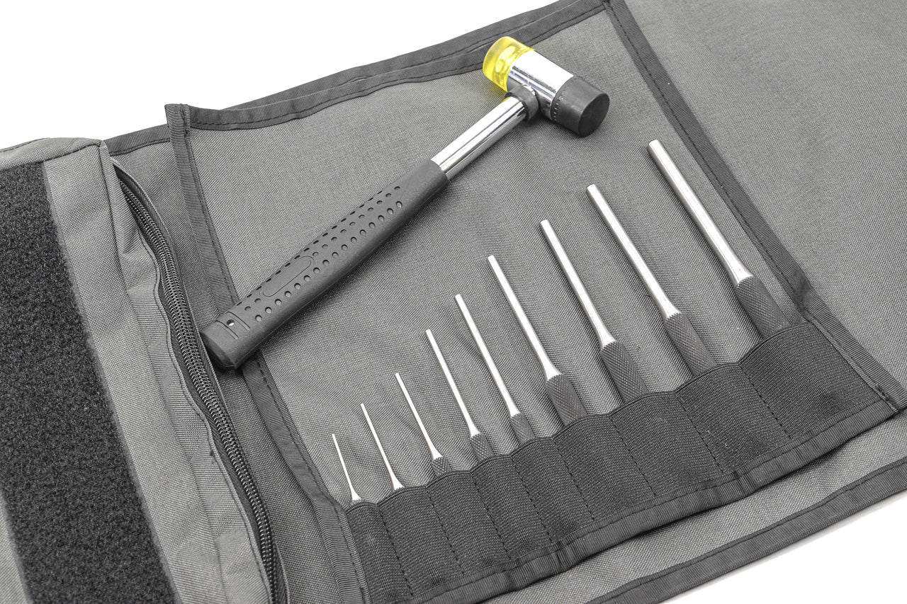 MF Tool Kit Hammer and Punches Set Type B ( Grey Pouch ) ( AR-15 M4 M16 Glock etc. Pin Punch Tool )