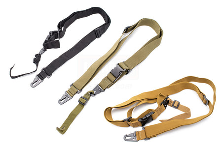 MF 3 Point Sling for AR M16 / MP5 / G3 / AK Series Rifle etc. ( OD / Black / Tan ) ( 3 Point Tactical Sling )-Tan