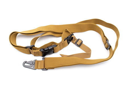 MF 3 Point Sling for AR M16 / MP5 / G3 / AK Series Rifle etc. ( OD / Black / Tan ) ( 3 Point Tactical Sling )-Tan
