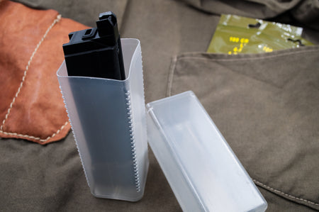 Square Plastic Cutting Tool Boxes Case ( 46 x 46 x 143mm-220mm ) ( inside 40 x 40mm ) ( Slide , Tool Case )