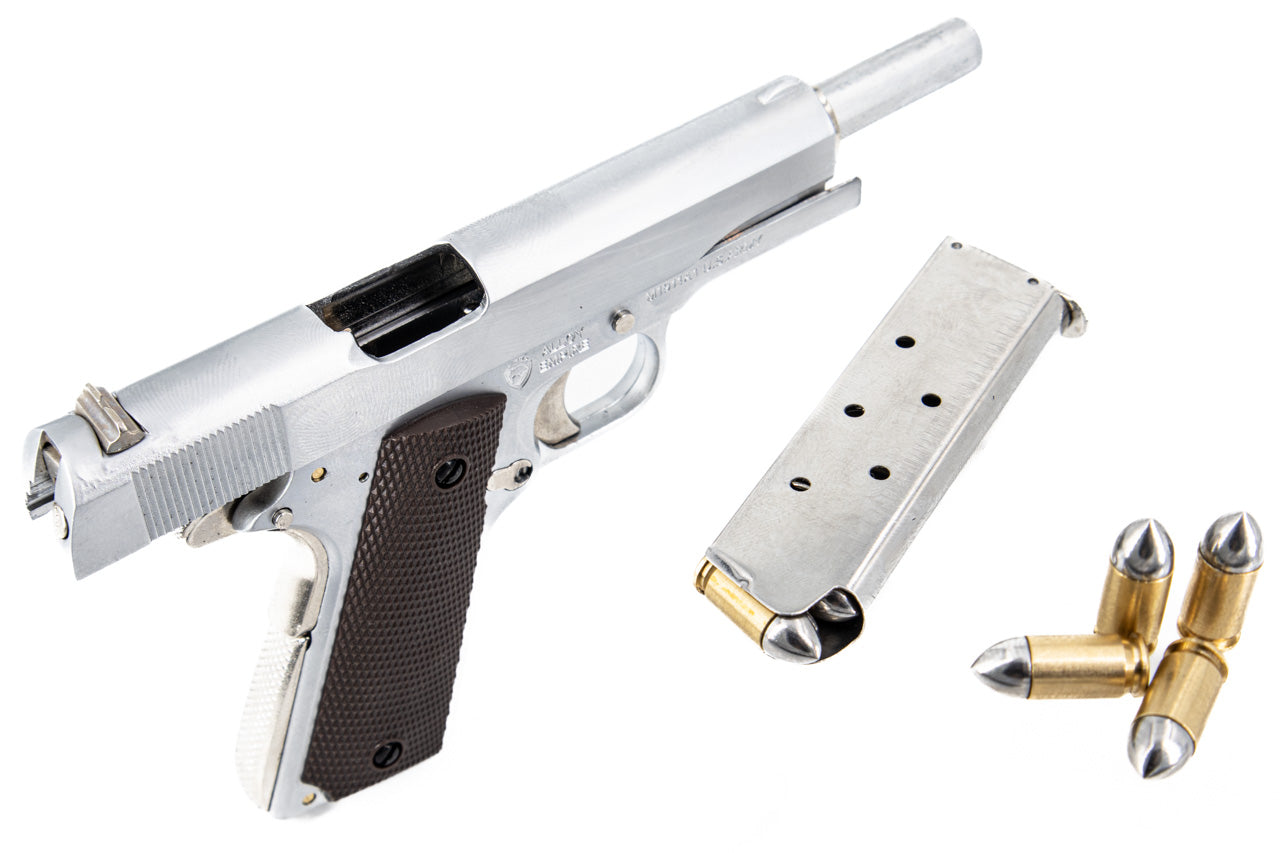 Metal Gear 1/2 Toy Model 1911 A1 ( Silver ) ( Dummy ) ( by Alloy Empire ) ( 1:2.05 )