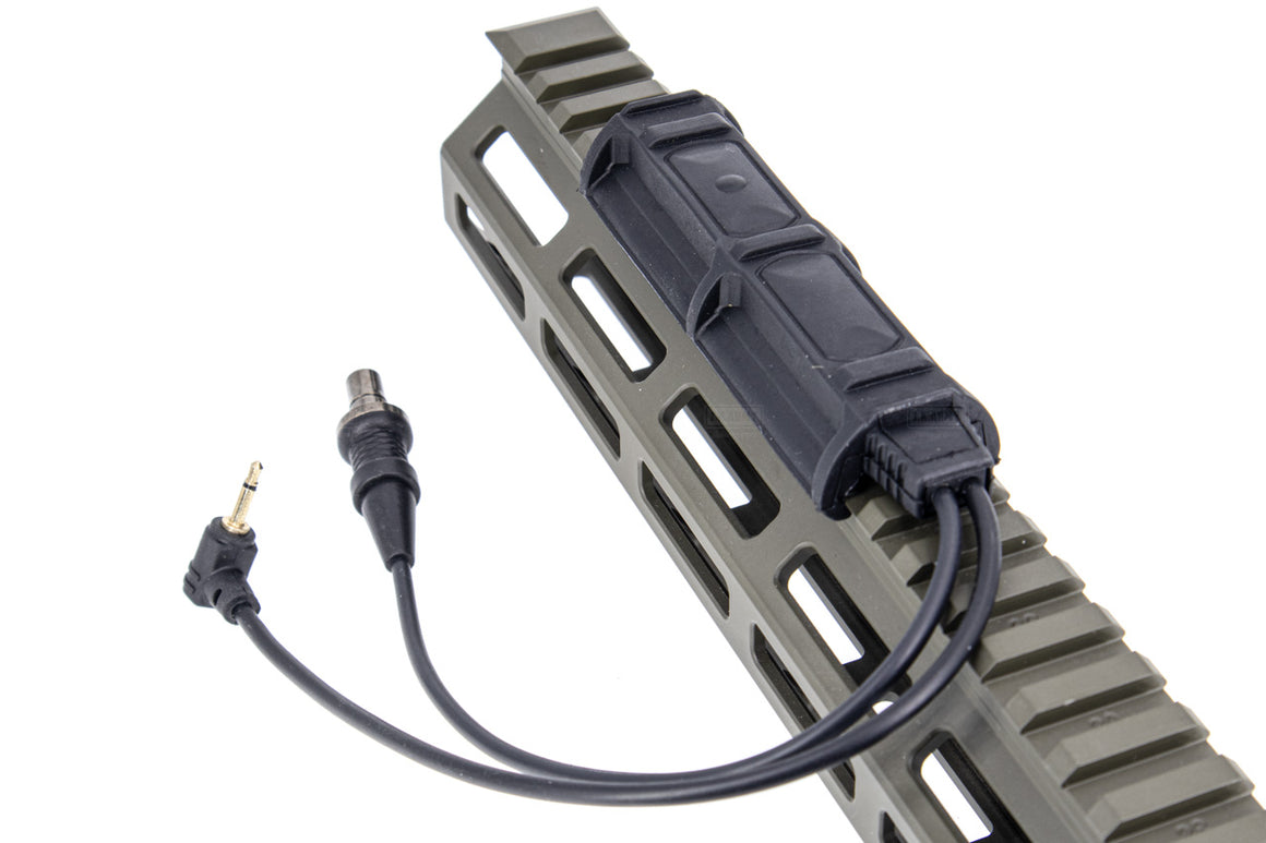 WADSN Remote Dual Switch for Airsoft PEQ , M/X-Series Flashlight ( 2 Plug ) ( Black )