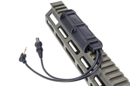 WADSN Remote Dual Switch for Airsoft PEQ , M/X-Series Flashlight ( 2 Plug ) ( Black )