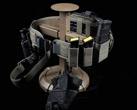 MF Helmet Vest Gear Tactical Equipment Display Stand AC-19 ( Black / Tan )-Tan