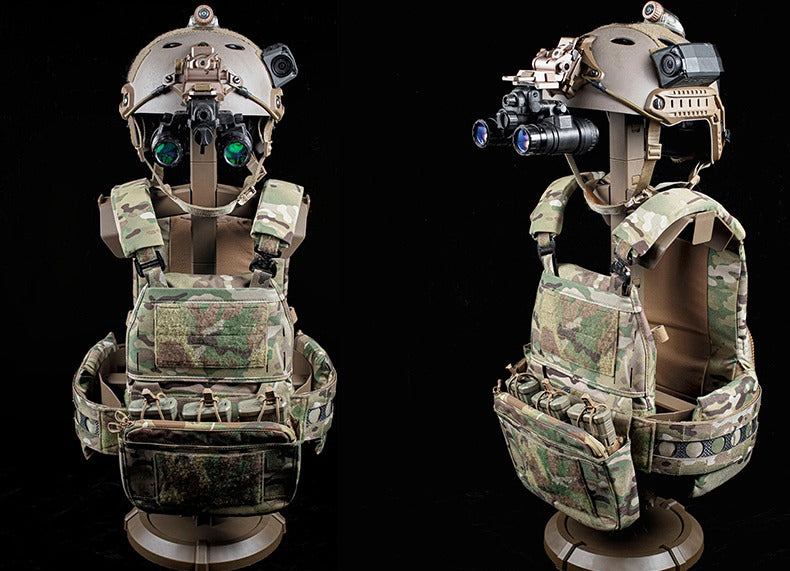 MF Helmet Vest Gear Tactical Equipment Display Stand AC-19 ( Black / Tan )-Tan