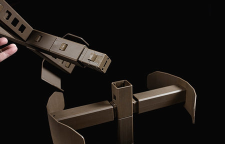 MF Helmet Vest Gear Tactical Equipment Display Stand AC-19 ( Black / Tan )-Tan