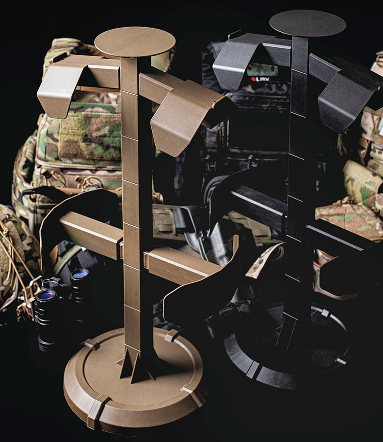 MF Helmet Vest Gear Tactical Equipment Display Stand AC-19 ( Black / Tan )-Tan