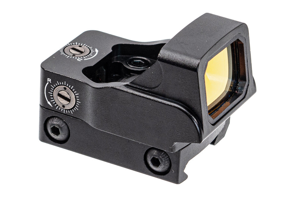 Reflex Mini Airsoft Red Dot Sight with Universal Mount and RDS Screws ( Black )