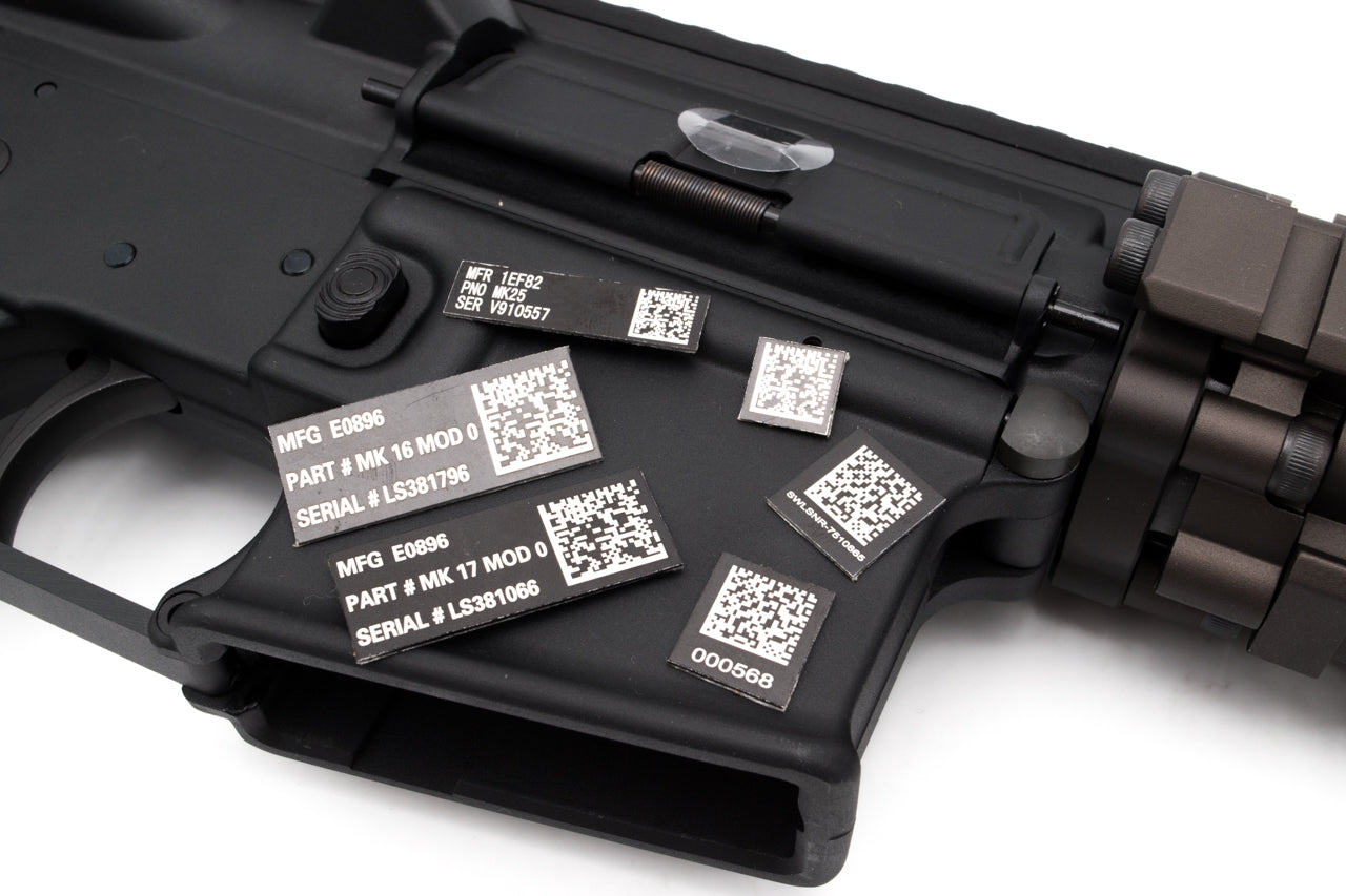 UID QR Code Style 0.5mm Aluminum Sticker-MK16 ( SCAR-L )