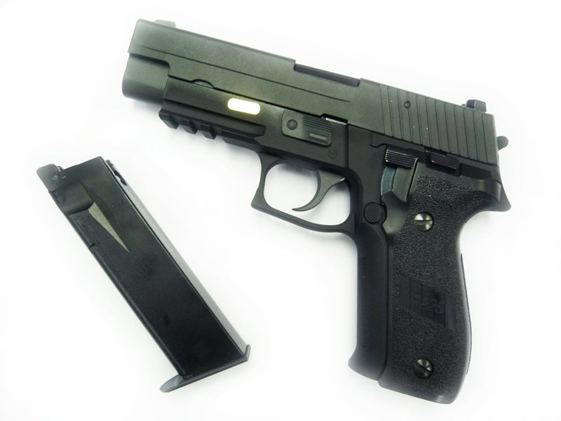 WE F226 MK25 Railed Full Metal GBB Pistol ( No Marking ) ( BK ) ( 226 P226)