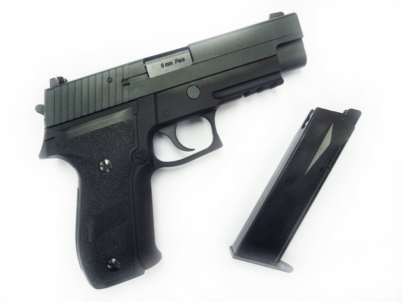 WE F226 MK25 Railed Full Metal GBB Pistol ( No Marking ) ( BK ) ( 226 P226)