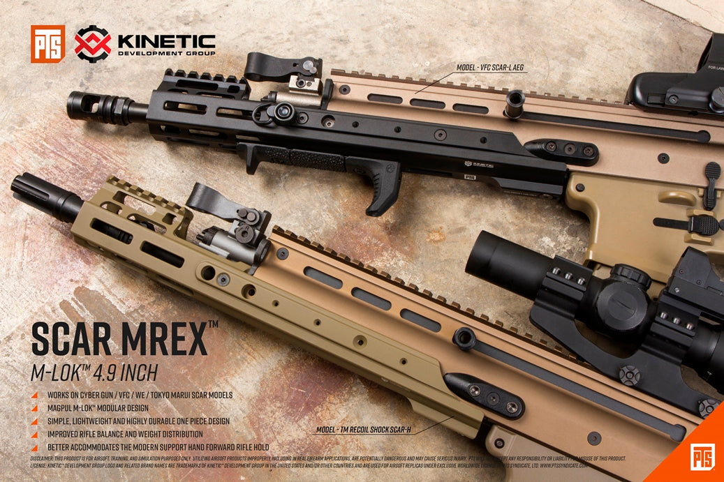 PTS Kinetic SCAR MREX M-Lok 4.9” Rail ( DE )