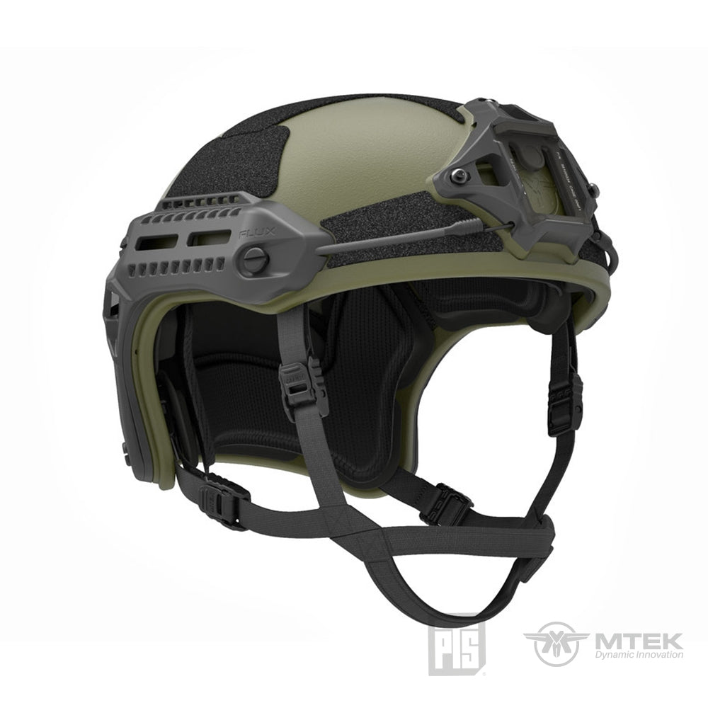 PTS MTEK FLUX Helmet ( Black / Flat Dark Earth / OD Green )-Olive Drab