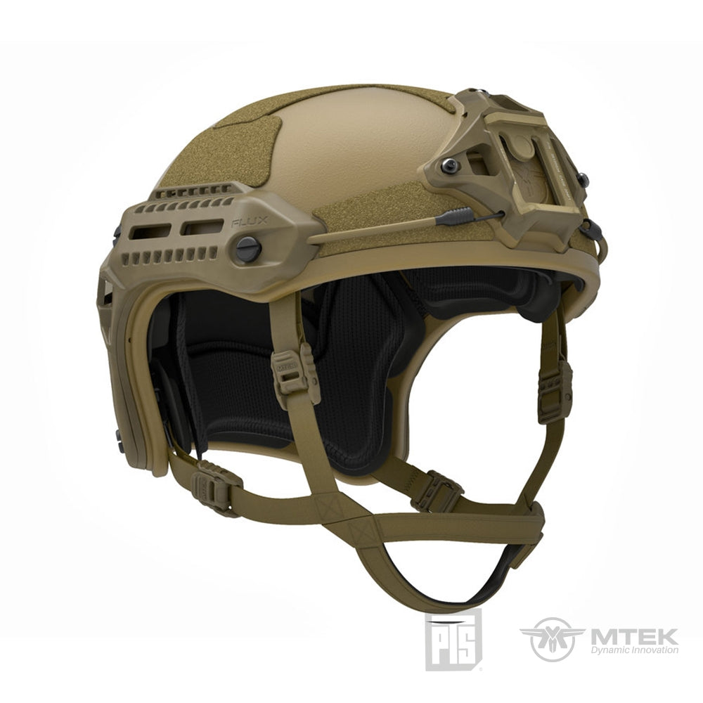 PTS MTEK FLUX Helmet ( Black / Flat Dark Earth / OD Green )-Olive Drab