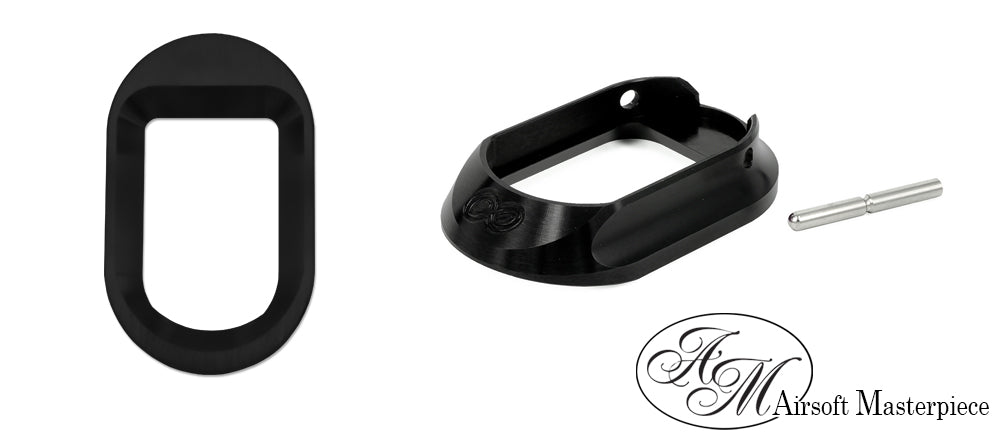 Airsoft Masterpiece AM Infinity Magwell for Marui TM Hi-Capa GBBP Series-Silver