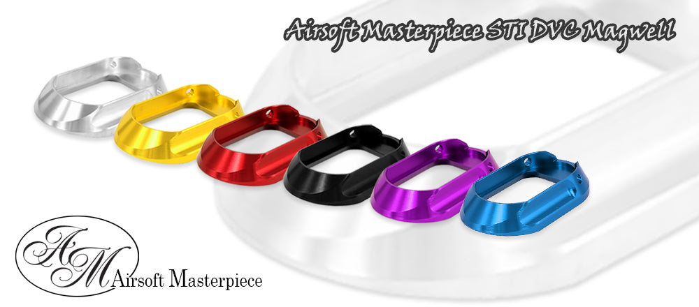 Airsoft Masterpiece AM STI DVC Style Magwell for Marui TM Hi-Capa GBBP Series-Purple