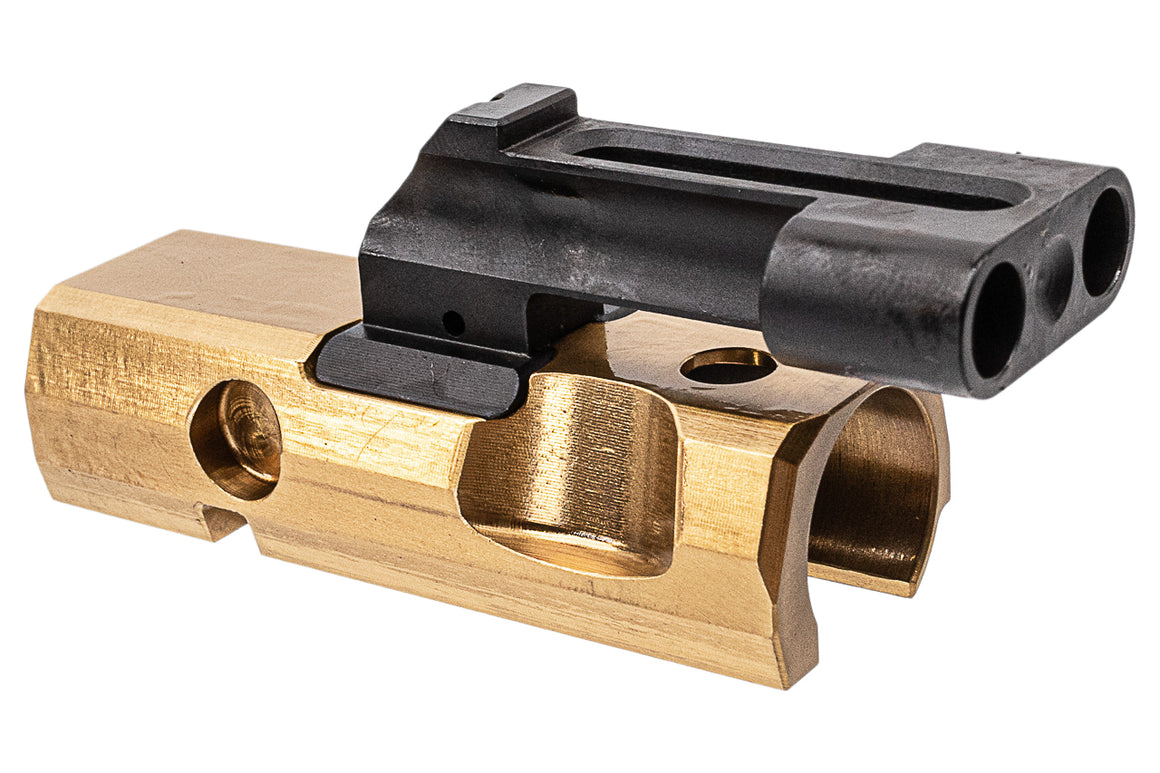 MWC CNC Steel Bolt Carrier BCG with Dust Cover For APFG MPX GBB Series ( PVD Gold )