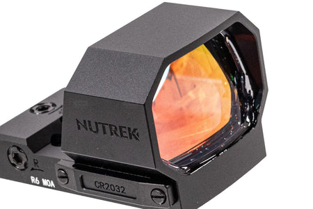 Nutrek Optics ALPHA 1x34x23 Extra-Large FOV Reflex Sight ( 6 MOA Dot / Hybrid Cirlce & Dot Reticle ) -65 MOA Ring w/ 2 MOA Dot