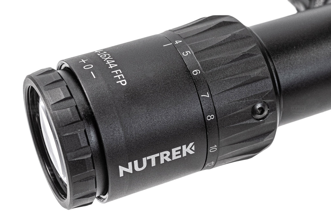 Nutrek Optics BLACKIRON ES FFP 4-16x44 30mm Rifle Scope ( Medium Level Optics )