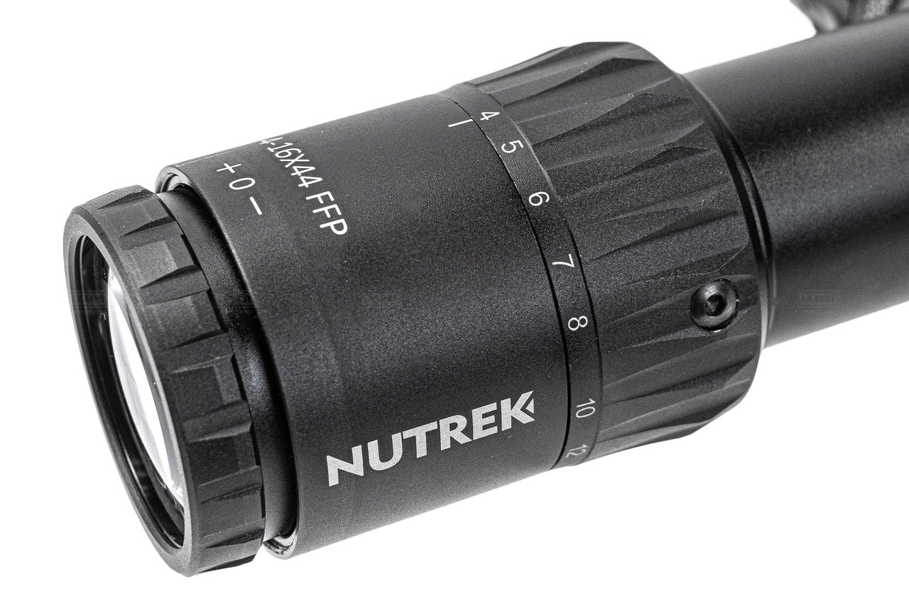 Nutrek Optics BLACKIRON ES FFP 4-16x44 30mm Rifle Scope ( Medium Level Optics )