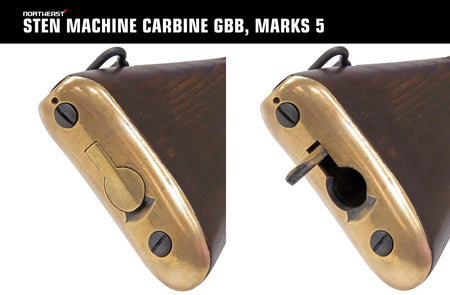 Northeast STEN Gun MK 5 GBBR , STEN MACHINE CARBINE GBB MARKS 5 ( Black )