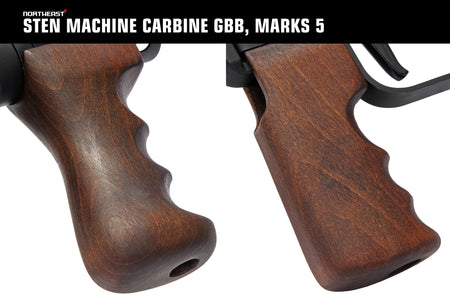 Northeast STEN Gun MK 5 GBBR , STEN MACHINE CARBINE GBB MARKS 5 ( Black )