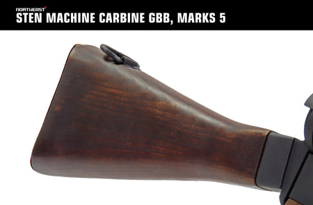 Northeast STEN Gun MK 5 GBBR , STEN MACHINE CARBINE GBB MARKS 5 ( Black )