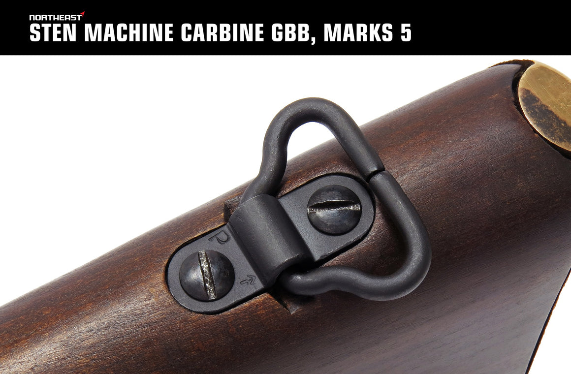 Northeast STEN Gun MK 5 GBBR , STEN MACHINE CARBINE GBB MARKS 5 ( Black )