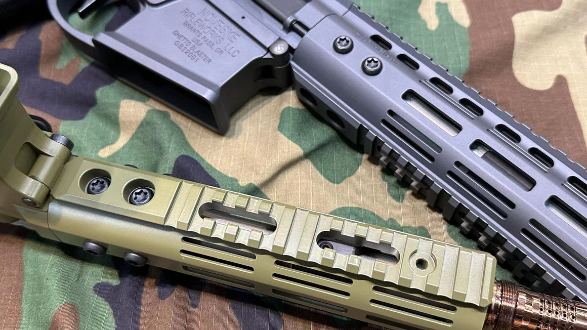 EMG Noveske Licensed 7.94” Gen 4 Ghetto Blaster Receiver Kit for Tokyo Marui TM M4 MWS GBB Series ( by DYTAC ) ( Cerakote Noveske Tiger Eye Brown )