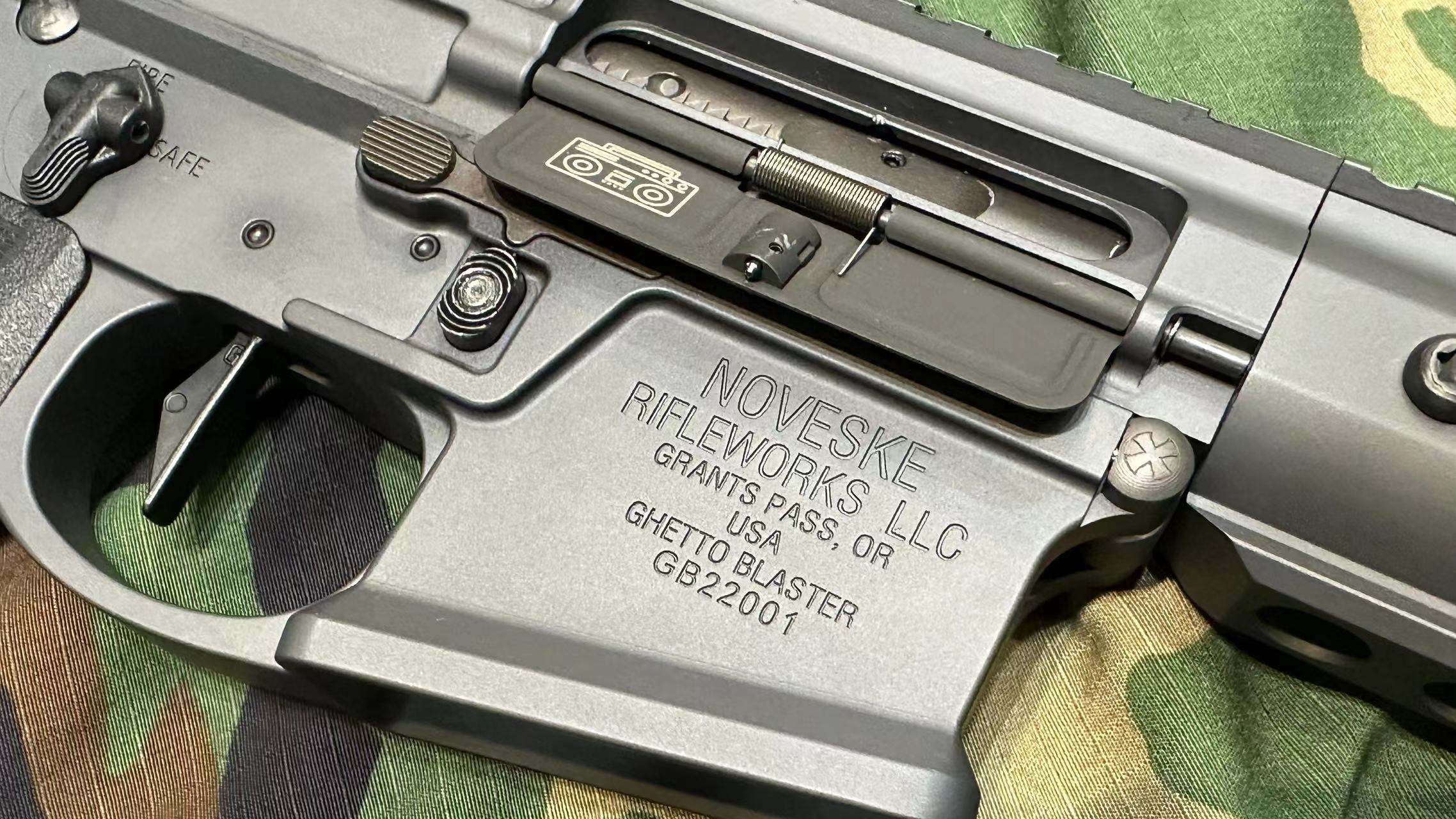 EMG Noveske Licensed 7.94” Gen 4 Ghetto Blaster Receiver Kit for Tokyo Marui TM M4 MWS GBB Series ( by DYTAC ) ( Cerakote Noveske Tiger Eye Brown )