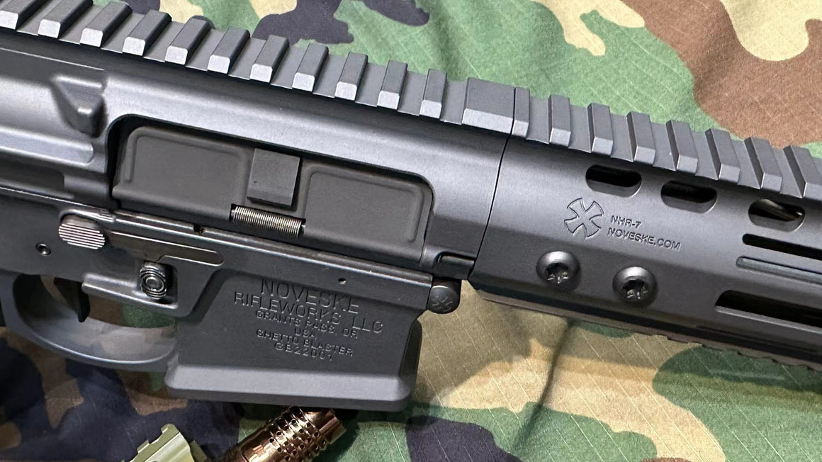 EMG Noveske Licensed 7.94” Gen 4 Ghetto Blaster Receiver Kit for Tokyo Marui TM M4 MWS GBB Series ( by DYTAC ) ( Cerakote Noveske Tiger Eye Brown )