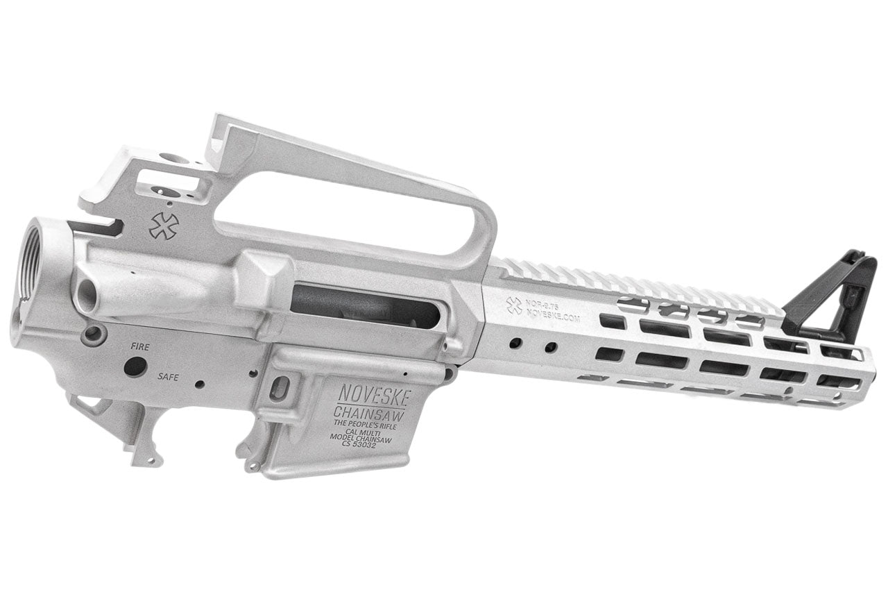EMG Noveske Licensed A2 Carry Handle Upper Chainsaw Receiver and FSP Handguard Conversion Kit Set For Marui TM MWS GBBR Series ( by DYTAC ) ( RAW Edition, Non-Anodized )